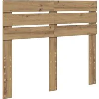 vidaXL Kopfteil Artisan-Eiche 120 cm - Polsterbetten: Modernes Kopfteil aus robustem Holzwerkstoff, ideal für zeitgemäße Schlafzimmer. Mit schlankem Design und einfacher Pflege fügt es sich elegant in jeden Raum ein.