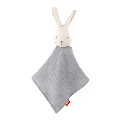 sigikid Schnuffeltuch Hase, sigibaby - Babyspielzeug Tröster, Schmusetuch aus Musselin Geschenk für Babys ab Geburt