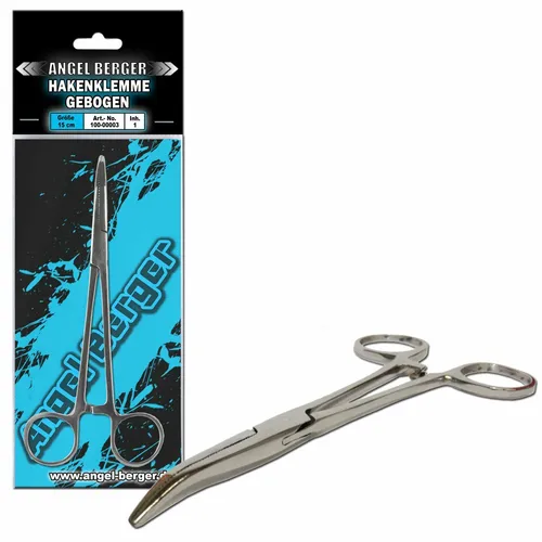 Angel Berger Hakenklemme gebogen 15cm Werkzeug - Messer - Zubehör