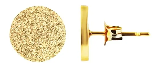 Akzent Wasserfeste Edelstahl Ohrringe Ohrstecker für Damen in Gold, 100% Wasserfest & Hautverträglich