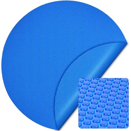 Wiltec Pool Solarfolie Ø 3,6 m - Solarabdeckung mit 140 µ starkem PE-Film, nutzt Solarenergie zur Wassererwärmung und verlängert die Badesaison, ideal für effiziente Poolpflege und Energiekostensenkung.