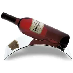 Philippi Stand Weinhalter mit Korkenablage - Elegante Weinliege für geöffnete Flaschen, mit praktischer Korkenablage. Ideal für Weinliebhaber und stilvolle Präsentation. Designklassiker in Neuauflage.