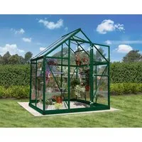 Canopia Gewächshaus Palram Harmony 2,3 m² - Robustes Gewächshaus mit 0,7 mm Polycarbonatplatten und verzinktem Fundamentrahmen, ideal für Gartenliebhaber.
