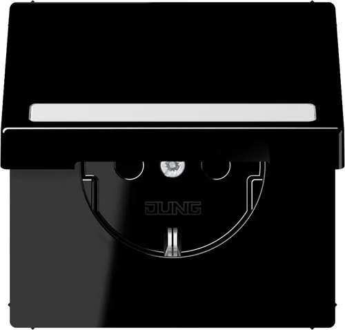 Jung Steckdosen Schwarz von Jung SCHUKO-Steckdose Steckdosen