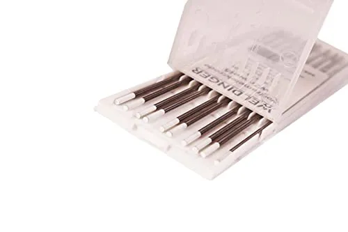 WELDINGER WIG-Wolframelektrode WZr weiß 2,4x175 mm 10 Stück zum AC-Schweißen von Aluminium Magnesium Nickel