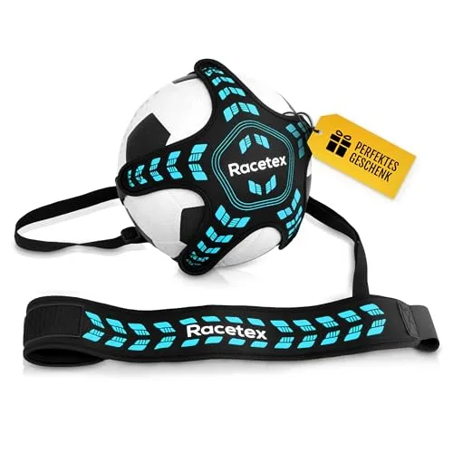 Racetex Fussballtrainer mit Schnur [EINSTELLBARE LÄNGE]