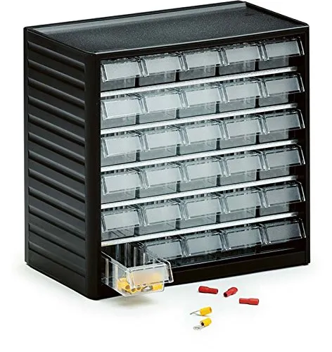 Treston Kleinteilemagazin 290-3 Gehäuse: Grau BxTxH 310x180x290 mm