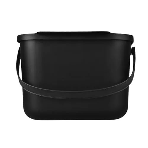 Bioabfallbehälter 6L Praktic Kompostbehälter Mini schwarz Universal 10100699