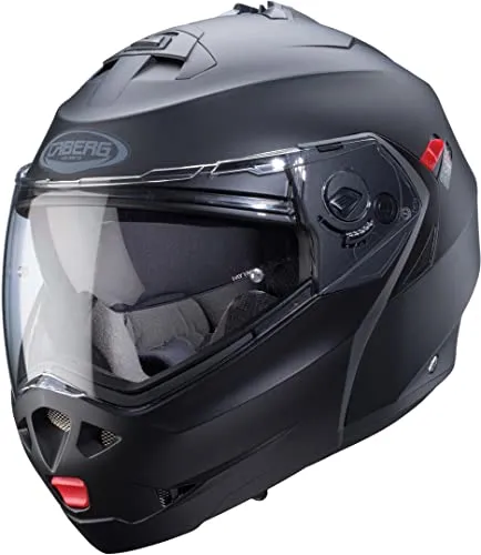CABERG Helm Duke X MATT Black S - Stilvoller Schutz - Motorradhelm aus hochwertigem HI-IMPACT ABS, ECE 22.06 zertifiziert, ideal für sicheres Fahren und optimalen Komfort.