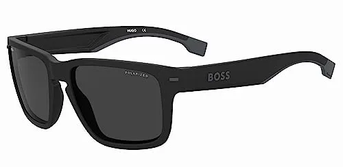 Boss 1497/S MATTE BLACK GREY/DARK GREY Herren Sonnenbrille - Stylische Sonnenbrille in MATTE BLACK GREY/DARK GREY, Größe 57/18/140, mit 2 Jahren internationaler Garantie – ideal für modebewusste Herren.