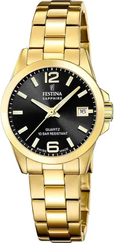 Festina ACERO CLASICO F20050/4 Damenarmbanduhr - Elegante Armbanduhr aus Edelstahl mit Saphirglas, wasserdicht bis 10 ATM, ideal für stilbewusste Damen.