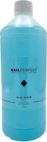 NailPerfect Blue Scrub 1000ml - Effektiver Nagellackentferner in praktischer 1000ml Flasche, entfernt sanft und gründlich Nagellack für gepflegte Nägel.
