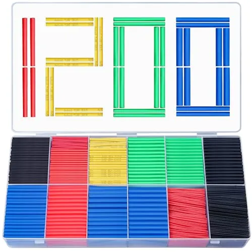 Preciva Heat Shrink Tubing Set 750 Pieces Heat Shrink Ratio 2: 1 Heat Shrink Tube Glue Heat Shrink Colour