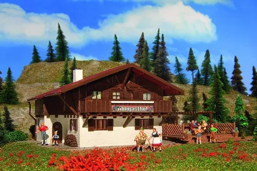 Vollmer H0 43960 Almgasthof mit Holzterrasse