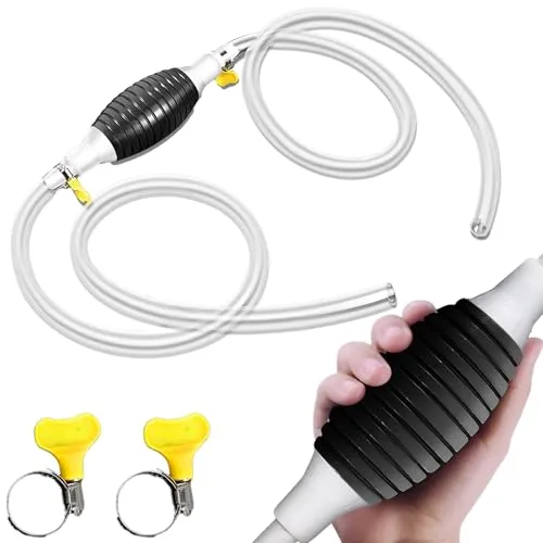 Retoo Handpumpe, Umfüllpumpe, Benzinpumpe, Dieselpumpe, Kraftstoffpumpe, Ölpumpe, Universal Manuelle Transferpumpe für Benzin, Gas, Öl, Kraftstoff, Diesel, Flüssigkeit, Wasser, Aquarium, 2m