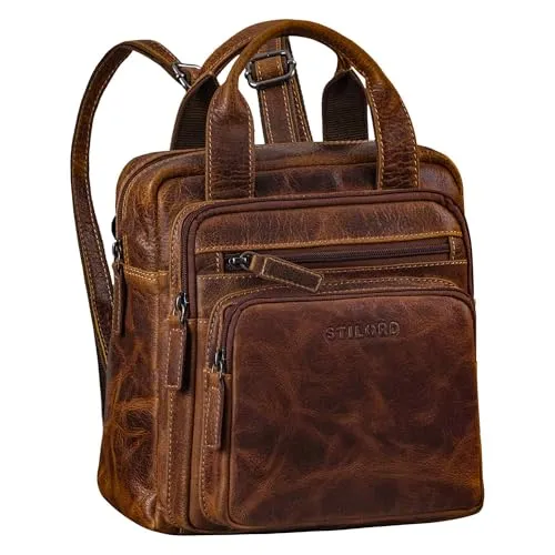 STILORD 'Maple' Kleiner Rucksack Damen aus Echtleder - Eleganter Tagesrucksack aus echtem Rindleder mit Anti-Diebstahl-Fach und Platz für 10-Zoll-Tablet. Ideal für stilbewusste Damen auf der Suche nach einem praktischen Begleiter.