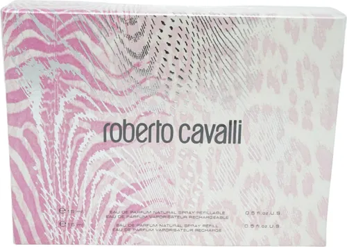 Roberto Cavalli Eau de Parfum Spray 15 ml mit Nachfüllung - Elegantes Eau de Parfum mit 15 ml Spray und 15 ml Nachfüllung, ideal für unterwegs. Verleihen Sie Ihrem Auftritt einen Hauch von Luxus und Stil.