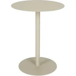 Zuiver Snow Beistelltisch Rund 35 cm Brown Rice - Eleganter Beistelltisch aus rostfreiem Edelstahl mit mattierter Pulverbeschichtung. Ideal für drinnen und draußen, bietet er einen stilvollen Akzent für jede Umgebung.
