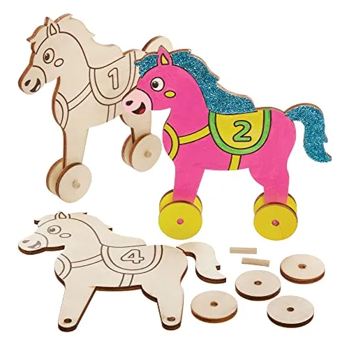 Baker Ross FX568 Holz-Rennpferd-Bausätze von Baker Ross