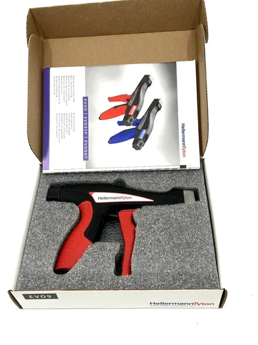 HELLERMANN TYTON Kabelbinderzange EVO 9 (L32B) - Hochwertige Kabelbinderzange für präzises Arbeiten, ideal für professionelle Anwendungen und Heimwerkerprojekte.