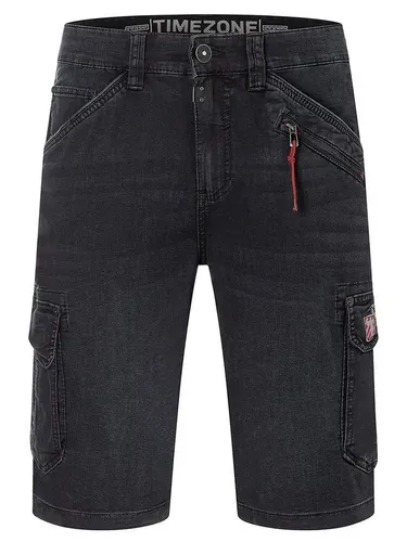 Timezone Herren Cargo Jeans Shorts RYKERTZ in schwarz von TIMEZONE