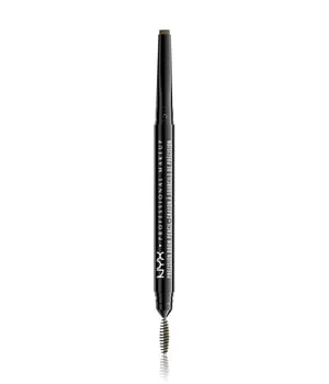 NYX Professional Makeup Augenbrauenstift, Precision Brow Pencil, Beidseitig mit flachem Augenbrauenstift und Bürstchen, Vegane Formel, Farbton: Taupe