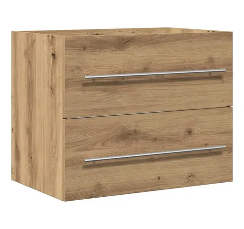 vidaXL Waschbeckenunterschrank Artisan-Eiche 60x38,5x48 cm - Stylischer Waschbeckenunterschrank aus langlebigem Holzwerkstoff, bietet viel Stauraum für Toilettenartikel und ist pflegeleicht. Ideal für ein organisiertes Badezimmer.