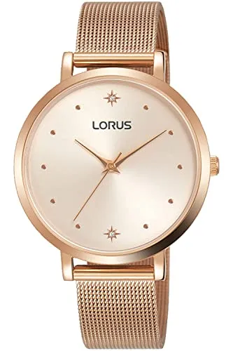 Lorus Fashion Damen-Uhr RG250PX9 - Elegante Armbanduhr für Damen mit Edelstahl-Gehäuse und Metallband, wasserdicht bis 30 Meter – perfekt für jeden Anlass.