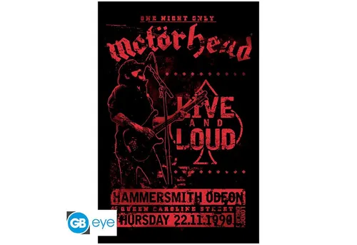 ABYstyle Poster MOTORHEAD - Poster Maxi 91cmx51cm - Live and loud