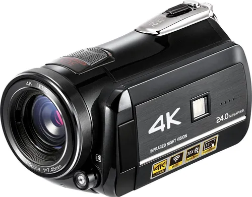 Lipa AD-C1 4K Ultra HD Videokamera CMOS-Sensor Wifi - 4K - Camcorder - 4K-Auflösung - 24 Megapixel