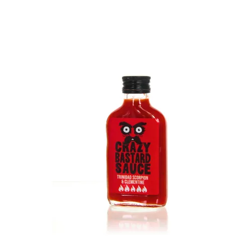 Crazy Bastard Hot Sauce - Trinidad Scorpion & Clementine 100ml
