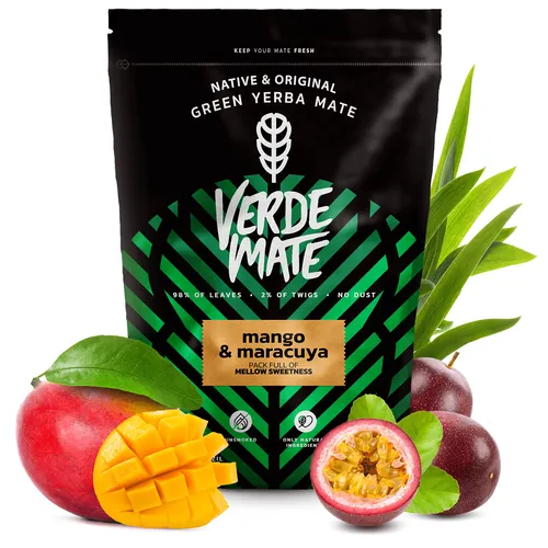 Mate Tee Verde Mate Mango Maracuja Yerba Mate Fruchtige ohne Staub 500g