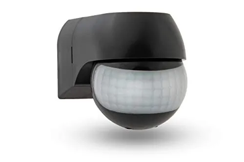 HUBER Motion 3LV Compact Infrarot Bewegungsmelder 180° in schwarz von HUBER