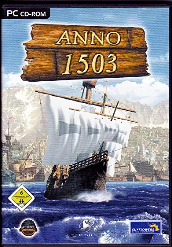 Anno 1503 - Aufbaustrategiespiel - PC-Spiel, CD-Version, entdecke die Welt des Handels und der Kolonialisierung im Jahr 1503, für spannende Strategieschlachten und kreative Städteplanung.