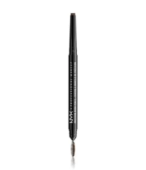 NYX Professional Makeup Augenbrauenstift, Precision Brow Pencil, Beidseitig mit flachem Augenbrauenstift und Bürstchen, Vegane Formel, Farbton: Ash Brown