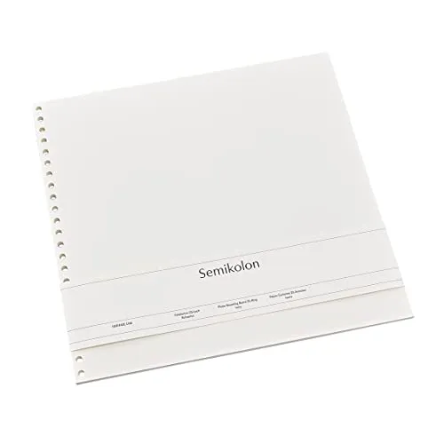 Semikolon 353074 Fotokarton 23-fach gelocht in weiß von Semikolon