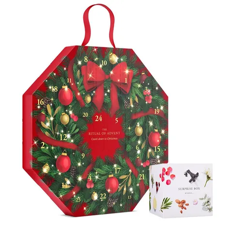 Rituals Adventskalender Rituals Adventskalender Classic 2025 + Überraschungs-Geschenkset (25-tlg), Classic Adventskranz-Kalender + Geschenkset Minis