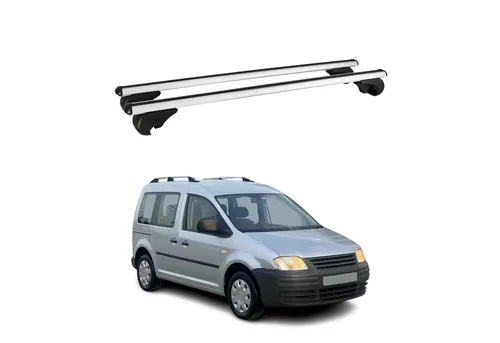 OMAC Dachträger für VW Caddy 2004-2015 - Aluminium Gepäckträger (2tlg) - Hochwertige Aluminium-Dachträger für VW Caddy, leicht und abnehmbar. Ideal für Fahrrad- und Skiträger, wasserdicht und windbeständig für jedes Abenteuer.