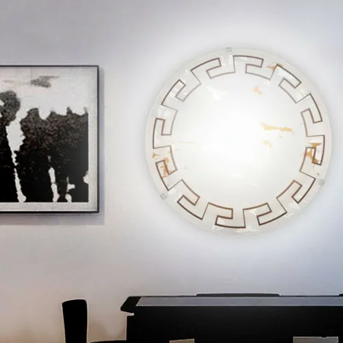 LED Decken Wand Leuchte 12 W Landhaus Stil Fluter Theken Strahler Big Light