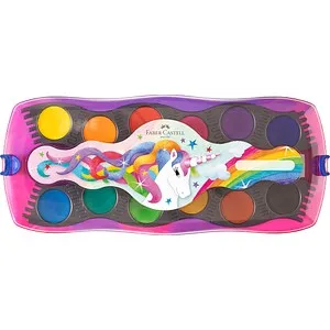 FABER-CASTELL Einhorn Wasserfarbkasten 12 Farben von Faber-Castell