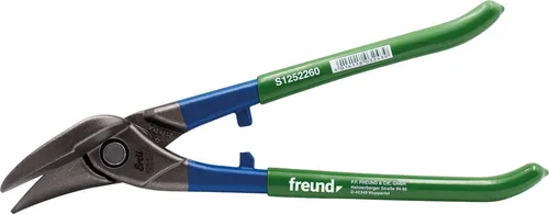 FREUND Idealschere rechts Nr. S1252260 - Blechschere für Dachdecker - Blechschere in robuster Edelstahl-Ausführung, ideal für präzise Schnitte in Blech und PVC. Länge: ca. 270 mm, perfekt für Dachdecker und Handwerker.
