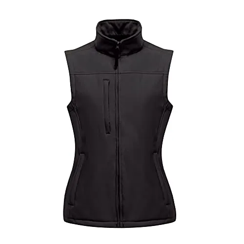 Regatta Damen Ladies Flux Bodywarm Outdoor Weste, Schwarz - Funktionsjacke mit langlebiger, wasserabweisender Oberfläche und besonders weicher Haptik für optimalen Komfort im Freien.