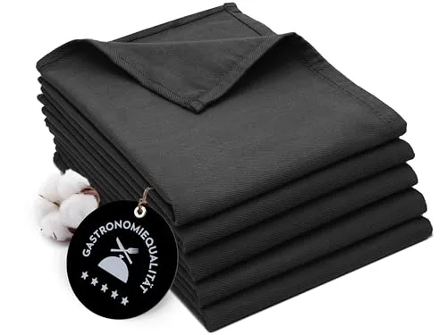 Geschirrtücher Schwarz von Zollner
