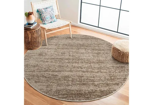 Novel Webteppich Oslo, Beige, Rund von Sanat