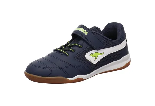 KangaRoos K-Braceyard EV Jungen Klettschuh in Blau, Größe 35 - Sportlicher Kinder-Sneaker für Alltag und Freizeit. Leichtes Design mit optimalem Tragekomfort, flexibler Laufsohle und praktischem Klettverschluss für einfaches An- und Ausziehen.