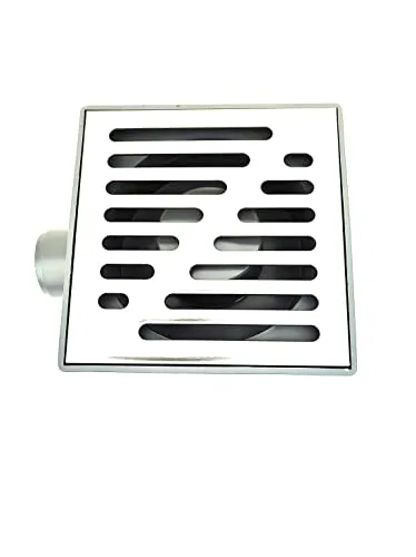 TR Bodenablauf Edelstahl 150 x 150 cm - Baudrainage mit drehbarem Edelstahlrost, ideal für Duschen und Keller. Begehbar und mit herausnehmbarem Geruchsverschluss für optimale Hygiene.