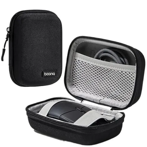 Taoricen Tasche Schutzhülle Kompatibel mit Logitech GPW / G705 / M750 / Anywhere 3S Maus, Sturzsicher Hartschale Aufbewahrungshülle (Schwarz)