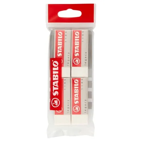 STABILO Legacy - Gummi - PVC-frei - Eco Pack mit 4