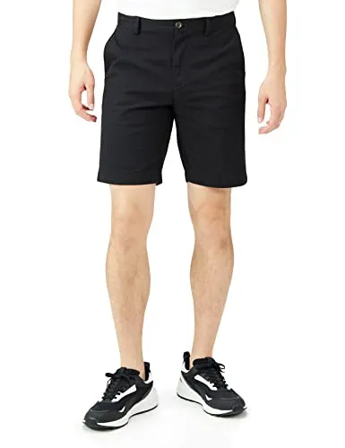 Amazon Essentials Herren Slim-Fit-Chinoshorts, 23cm, Schwarz, 29W