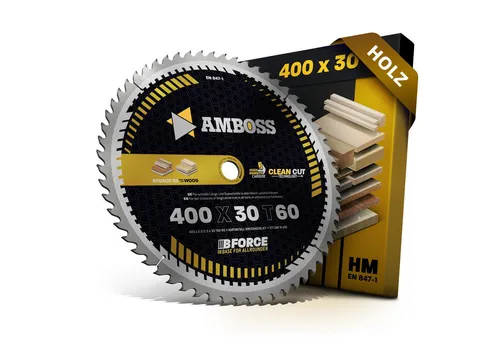 HM Kreissägeblatt 400x30 Z60 Wechselzahn für Holz - Allround - Kreissägeblätter für Holz - Professionelle Holzbearbeitung mit Clean Cut Technologie für schnelle, saubere Schnitte. Ideal für Tischkreissägen und kompatibel mit vielen Maschinen.